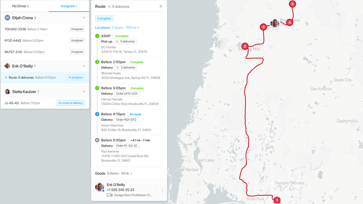 Real Time Driver Tracking